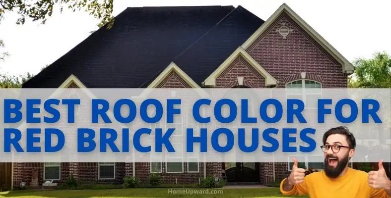 best roof colors for red brick houses