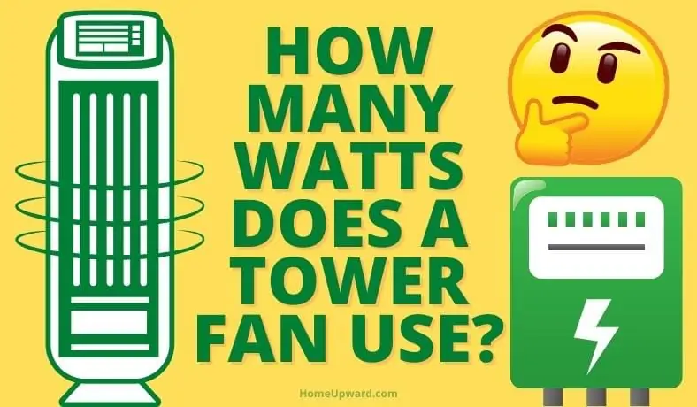 how many watts does a tower fan use featured image