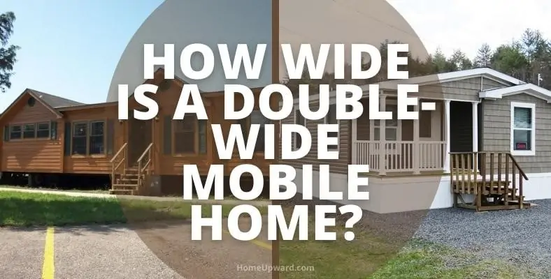 how wide is a double wide mobile home