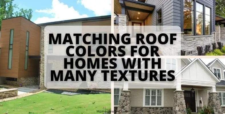 matching roof colors for homes with many textures