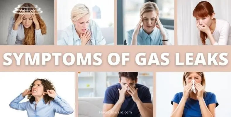 what are the symptoms of gas leaks