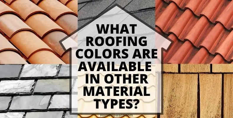 what roofing colors are available in other material types