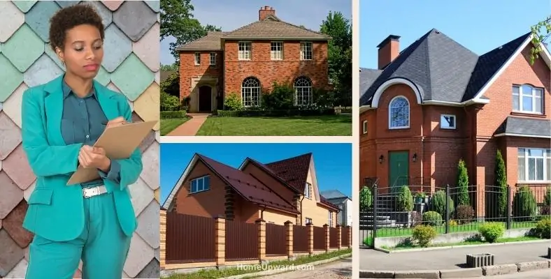 what to consider when choosing shingle colors for a red brick house