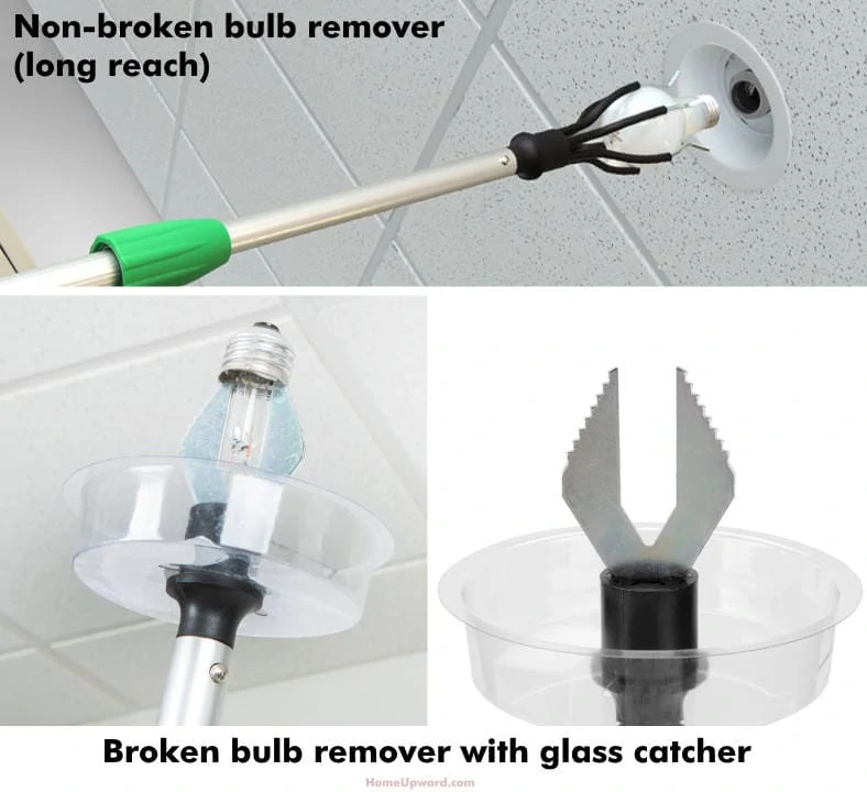 Examples of light bulb removal tools