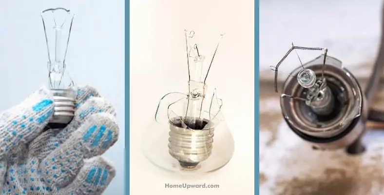 what happens if a light bulb explodes