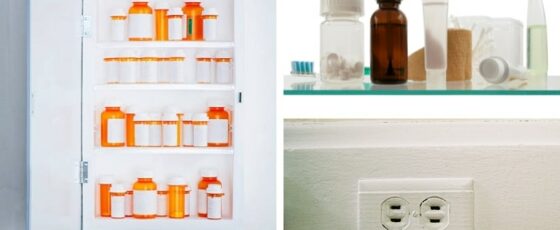 Can A Medicine Cabinet Be Hung Over An Unused Electrical Outlet?