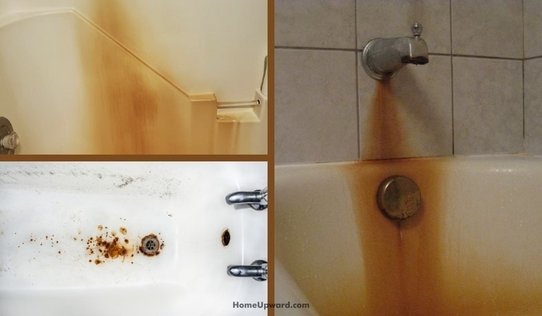 Remove Rust Stains From A Fiberglass Tub, How To Fix Rust Stains In Bathtub