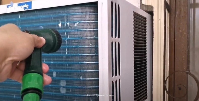 is it okay to spray water on your air conditioner