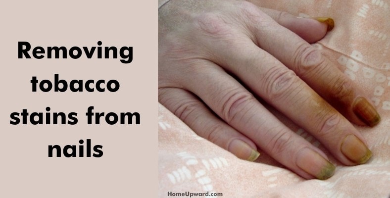 removing tobacco stains from nails