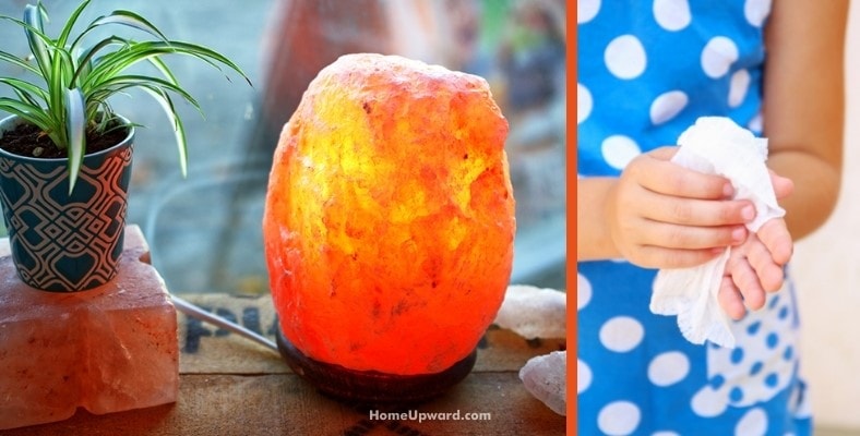 cleaning your salt lamp