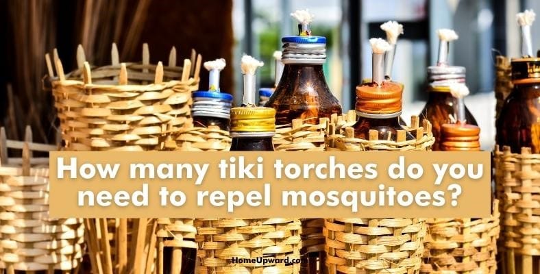 how many tiki torches do you need to repel mosquitoes