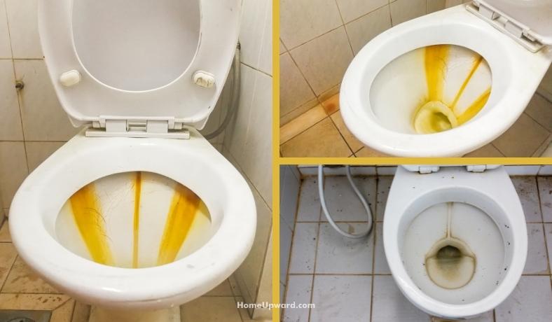 how to remove hard water stains from a toilet bowl featured image