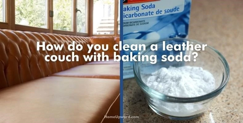 how do you clean a leather couch with baking soda