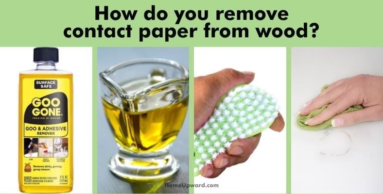 how do you remove contact paper from wood