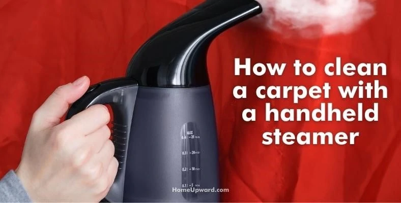 how to clean a carpet with a handheld steamer