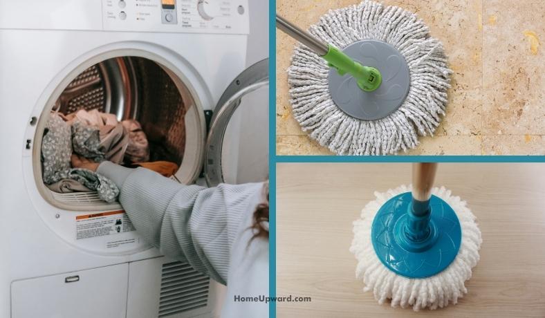 how to wash a spin mop head in a washing machine featured image