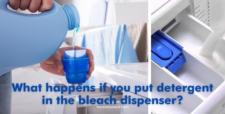 what happens if you put detergent in the bleach dispenser