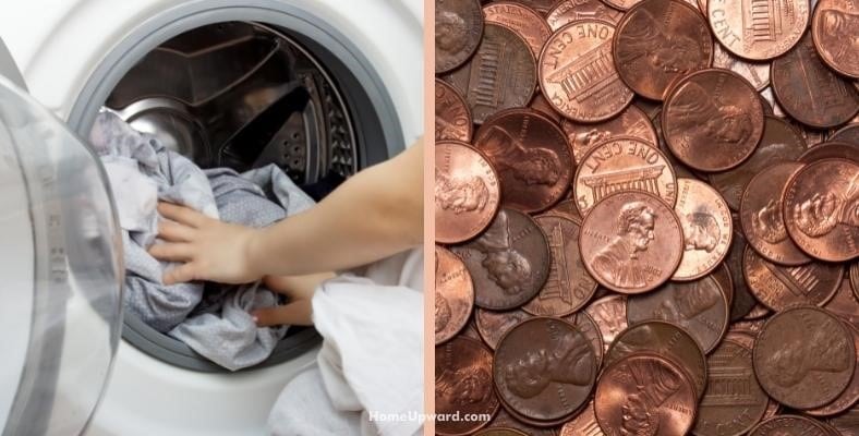 what happens to pennies if i wash them in a washing machine
