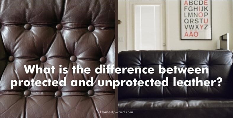 what is the difference between protected and unprotected leather