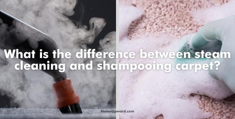 what is the difference between steam cleaning and shampooing carpet