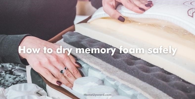 how to dry memory foam safely