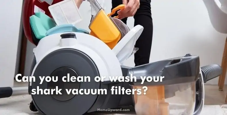 can you clean or wash your shark vacuum filters