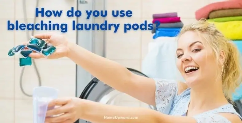 how do you use bleaching laundry pods