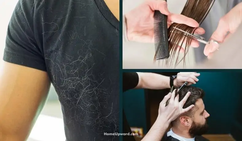 how to get hair out of clothes after a haircut featured image