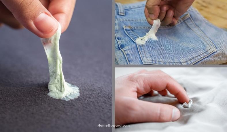 how to get smeared gum out of clothes with vinegar featured image