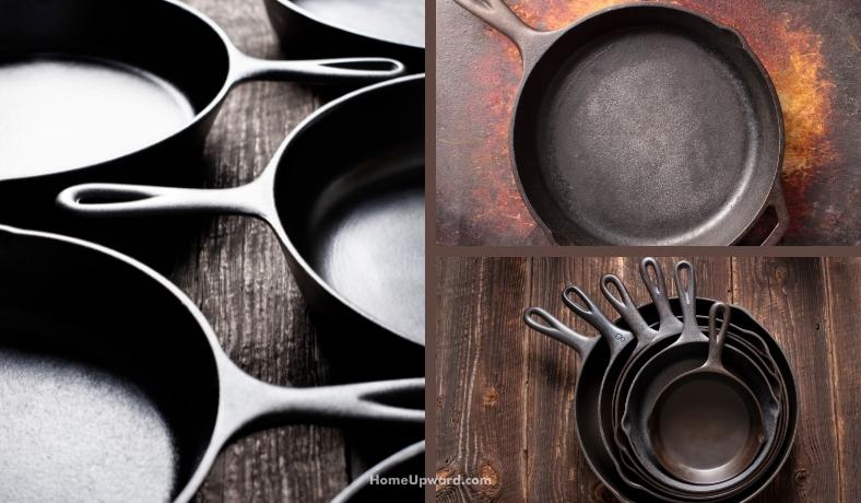how to strip and season cast iron skillets and pans featured image