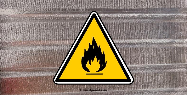 is radiant barrier a fire hazard